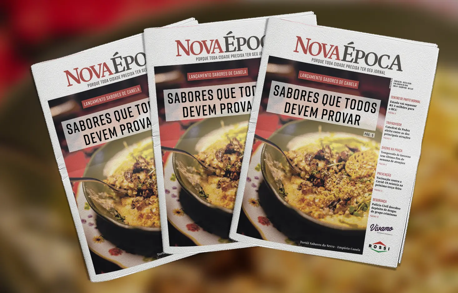 Na mesa, a identidade da nossa cozinha