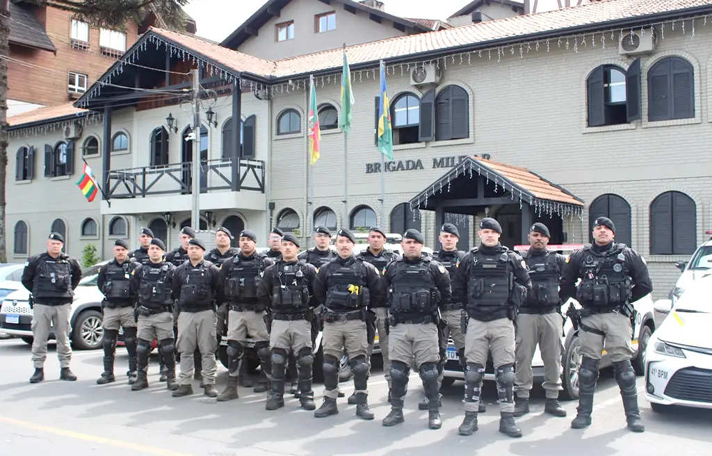 BRIGADA MILITAR RECEBE REFORÇO PARA O NATAL