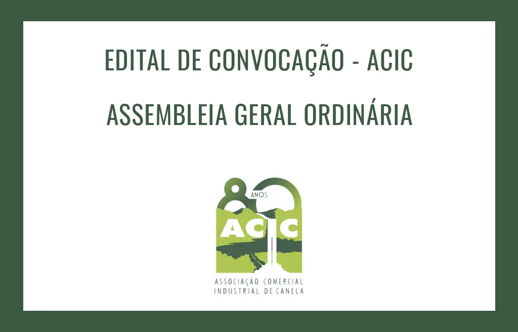 EDITAL DE CONVOCAÇÃO – ACIC