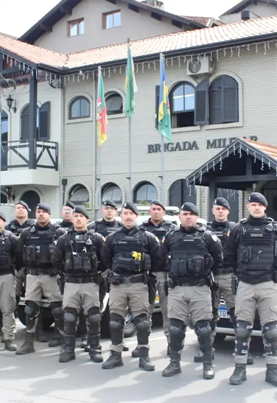 BRIGADA MILITAR RECEBE REFORÇO PARA O NATAL