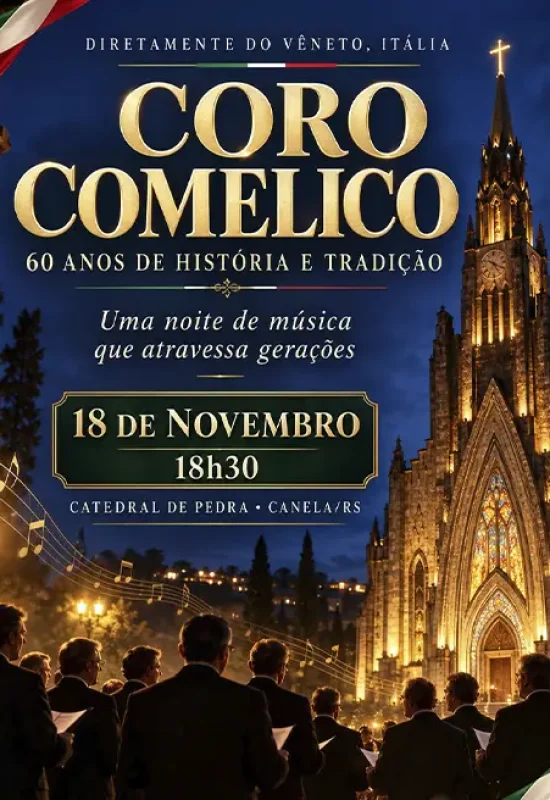 CANELA APLAUDE CORO DO VÊNETO EM NOVEMBRO